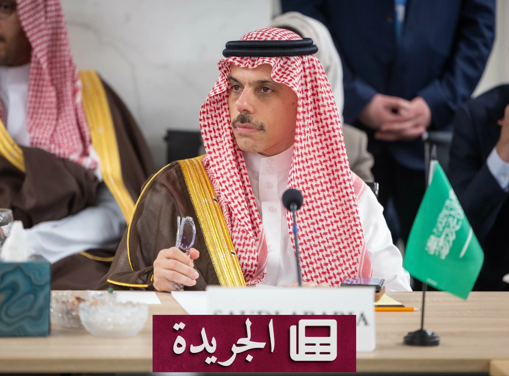 وزير الخارجية السعودي الأمير فيصل بن فرحان خلال مشاركته في الاجتماع التنسيقي لوزراء خارجية مجموعة الدول الثماني العربية والإسلامية في نيويورك