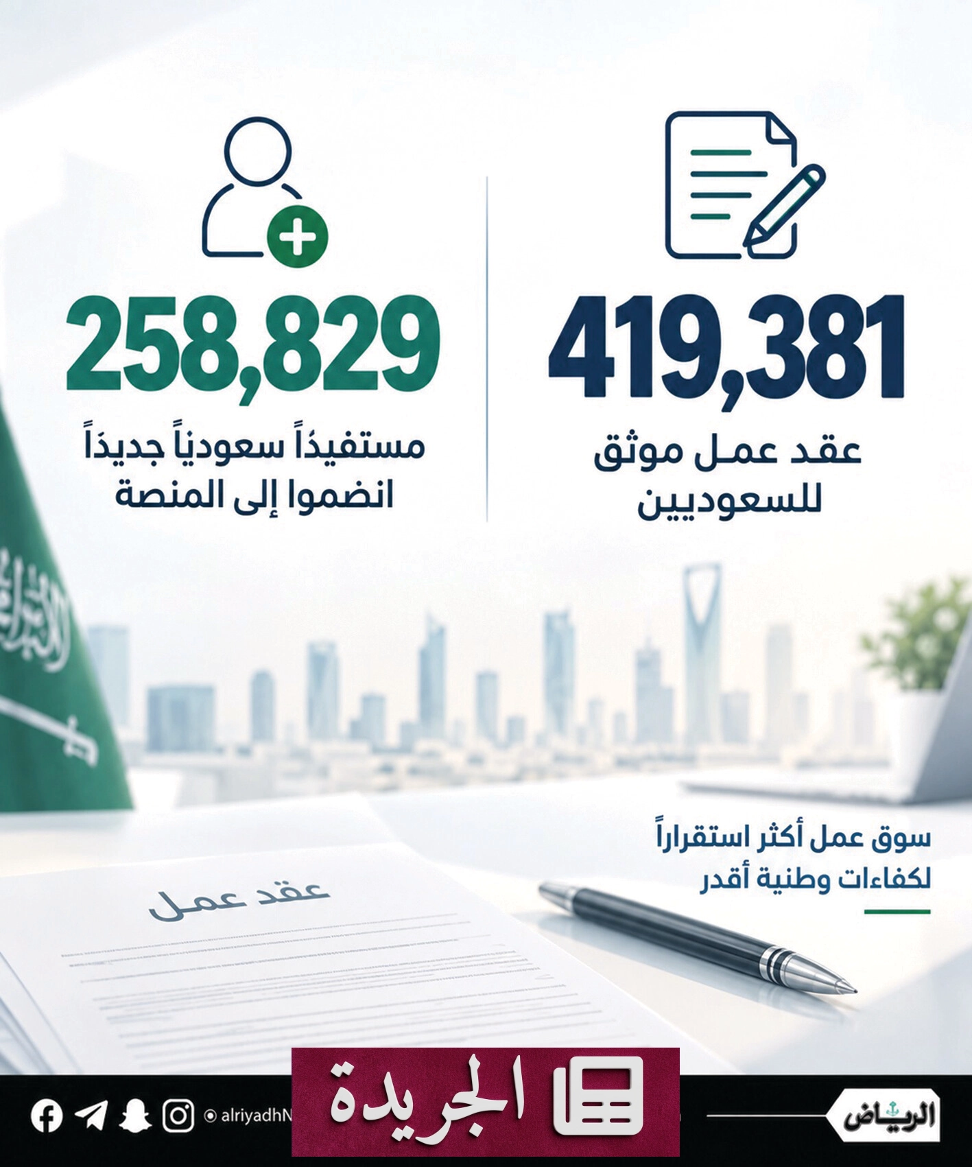 تحولات سوق العمل السعودي تتسارع مع نمو القطاعات غير النفطية - آخر الأخبار - الجريدة