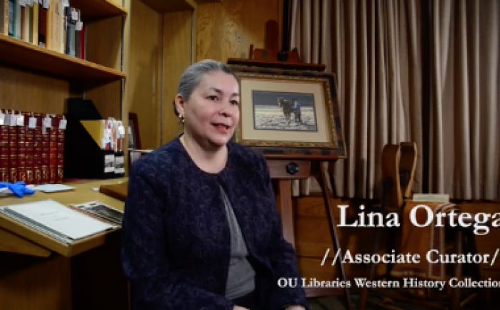 Interview with curator Lina Ortega. Video produced by Nick Homsher