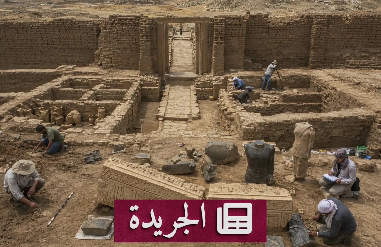 اكتشاف أثري جديد في تل أبو صيفي بالإسماعيلية يكشف عن سور معابد قديم - آخر أخبار الجريدة