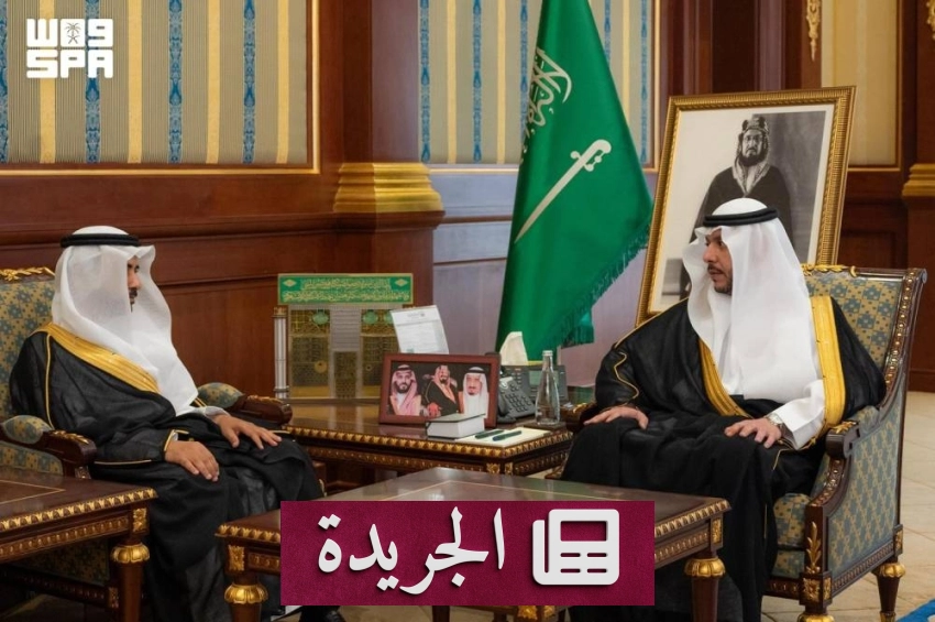 الأمير سعود بن نهار يستقبل رئيس قطاع المياه الوطني في المدينة - آخر الأخبار - الجريدة