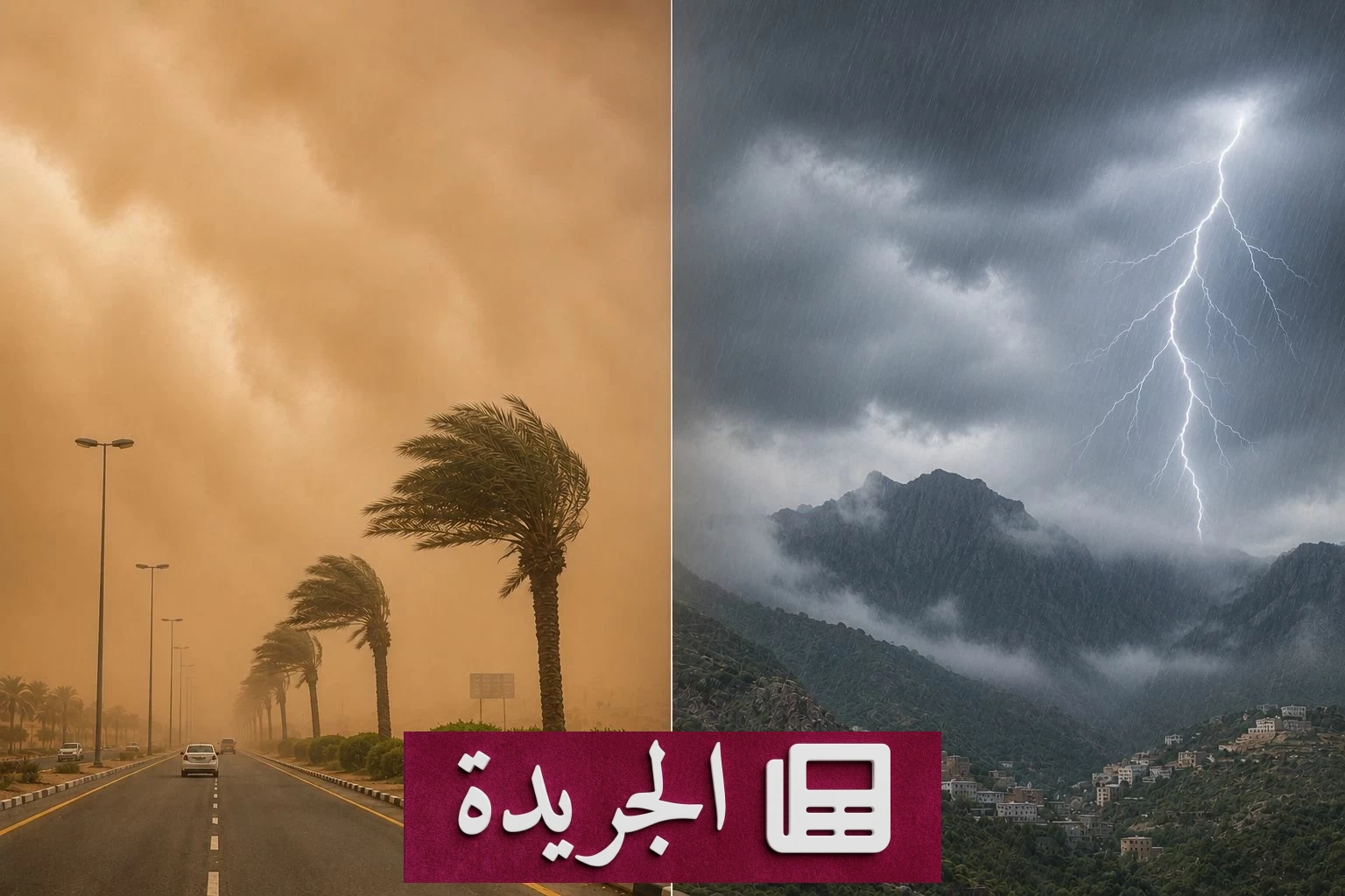 الأرصاد تحذر من رياح مثيرة للأتربة وأمطار رعدية في مناطق عدة - آخر الأخبار - الجريدة