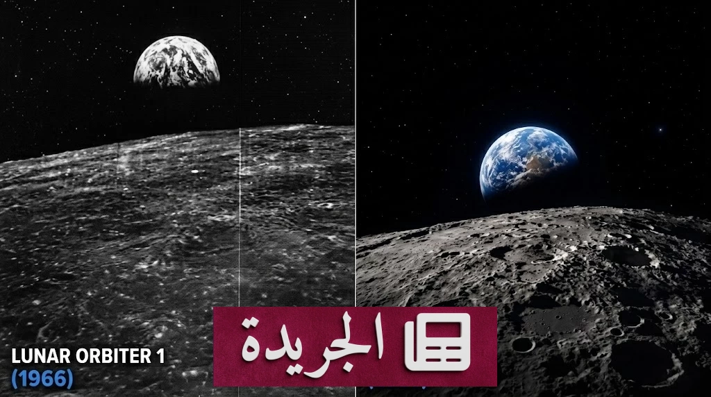 أول نظرة إلى الأرض من جوار القمر.. رحلة صورة غيرت تاريخ التصوير الفضائي - آخر الأخبار - الجريدة