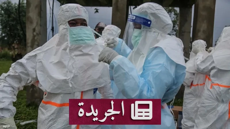 خريطة توضح انتشار فيروس إيبولا في جمهورية الكونغو الديمقراطية وأوغندا