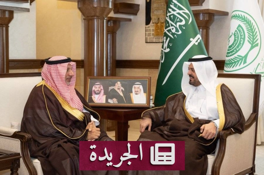 استقبال الأمير سعود بن مشعل لرئيس قطاع المياه الوطنية بجدة - آخر الأخبار - الجريدة