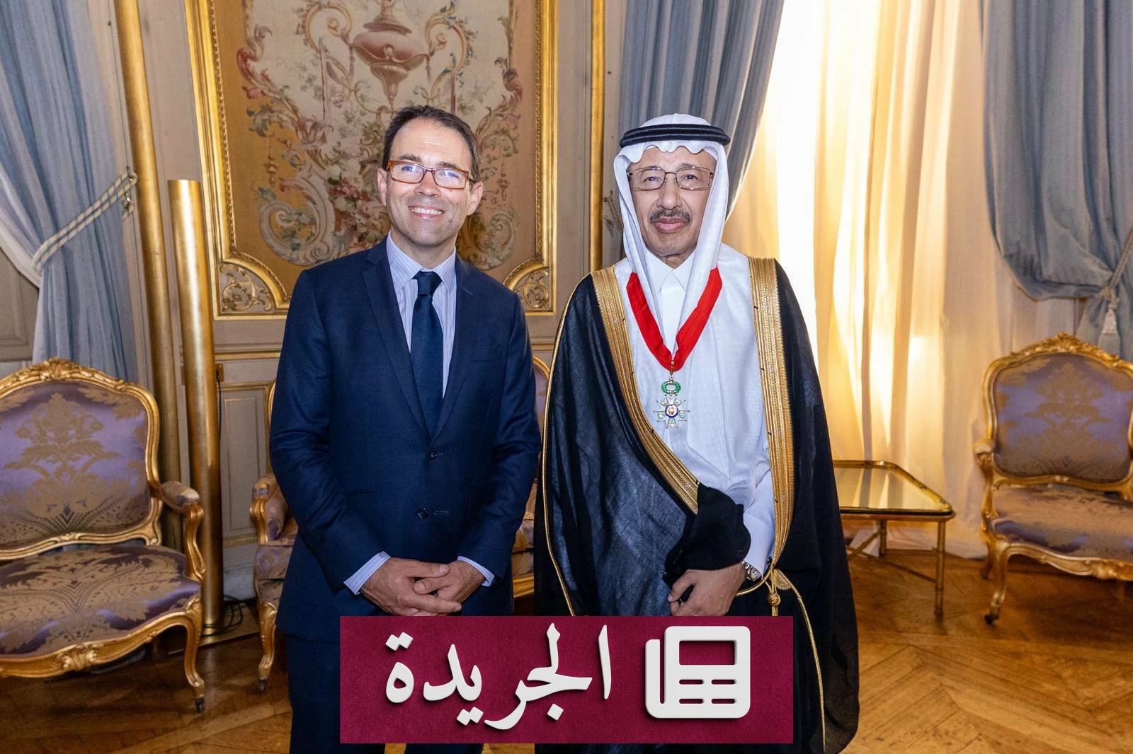 فرنسا تمنح السفير السعودي وسام الاستحقاق الفرنسي من درجة قائد - آخر الأخبار - الجريدة