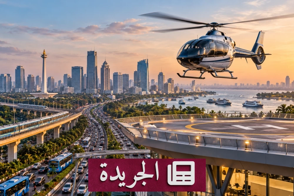 جاكرتا تستعد لإدراج المروحيات في منظومة النقل العام لمواجهة الازدحام - آخر الأخبار - الجريدة