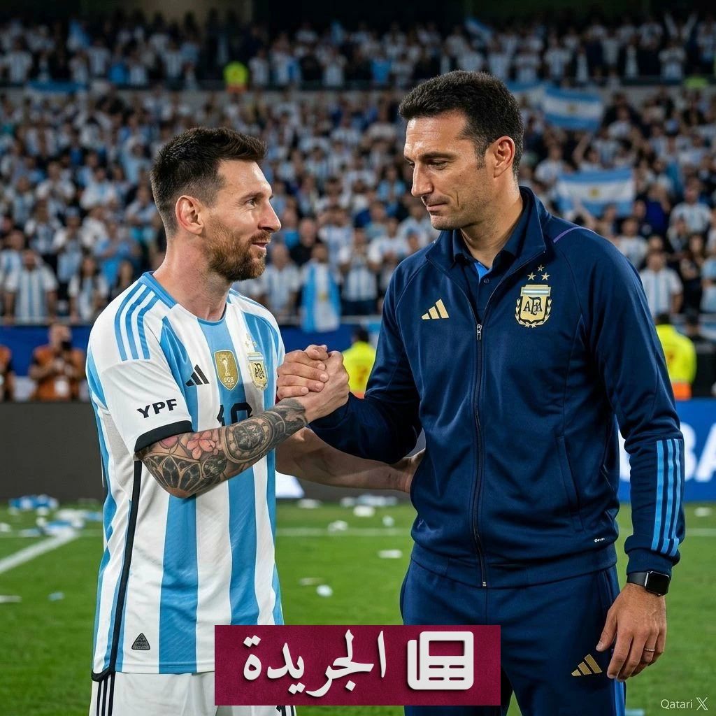 المدرب ليونيل سكالوني خلال مباراة المنتخب الأرجنتيني في كأس العالم 2026