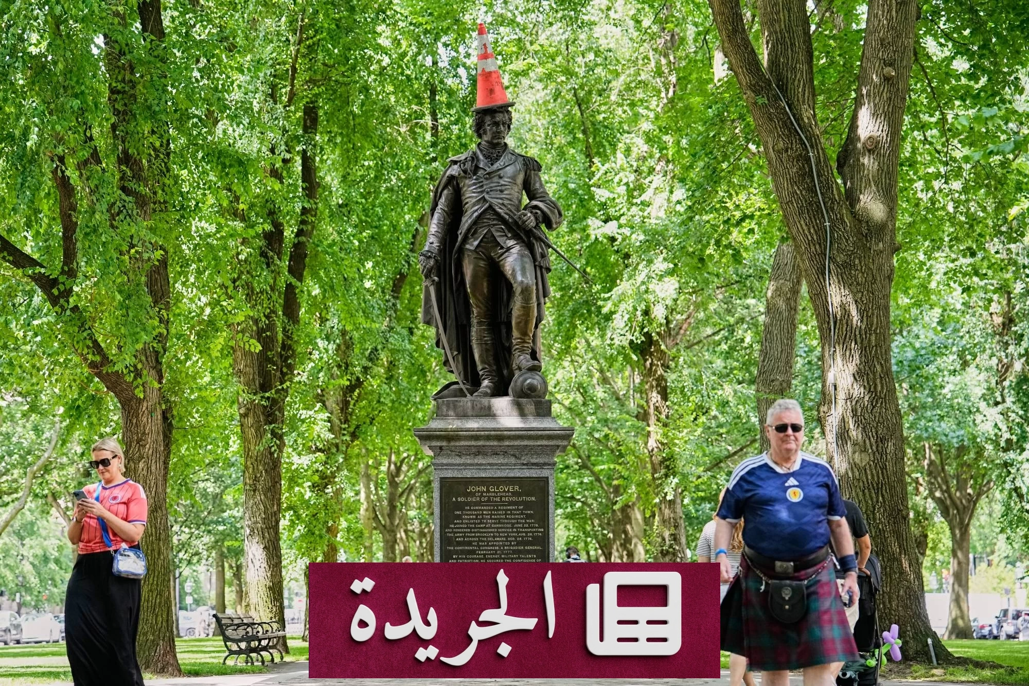 ظاهرة القمصان البرتقالية فوق التماثيل تتحول إلى ترند في أمريكا خلال كأس العالم - آخر الأخبار - الجريدة