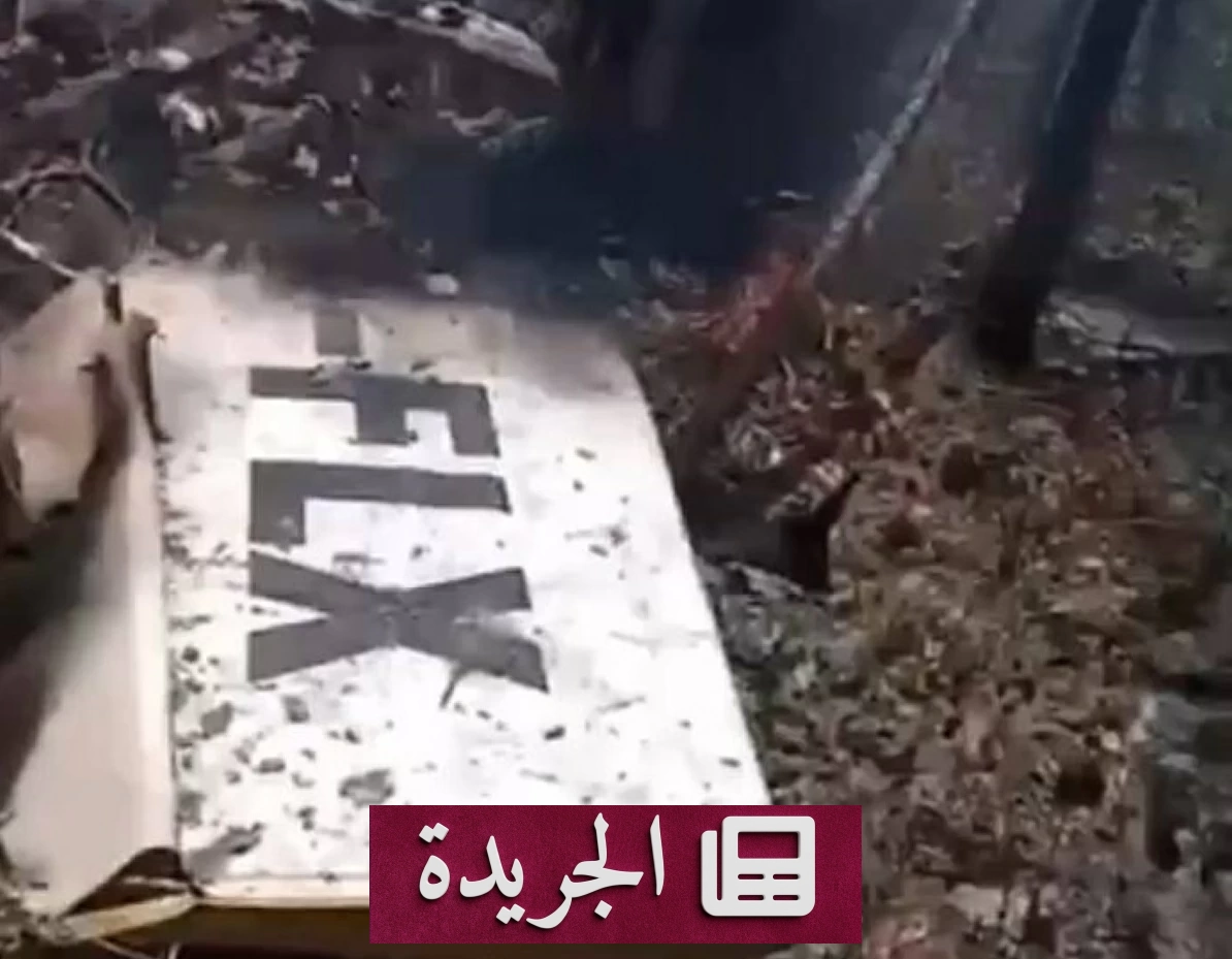 صورة لطائرة متحطمة في البهاما بعد حادث تحطم أثناء احتفالات الاستقلال