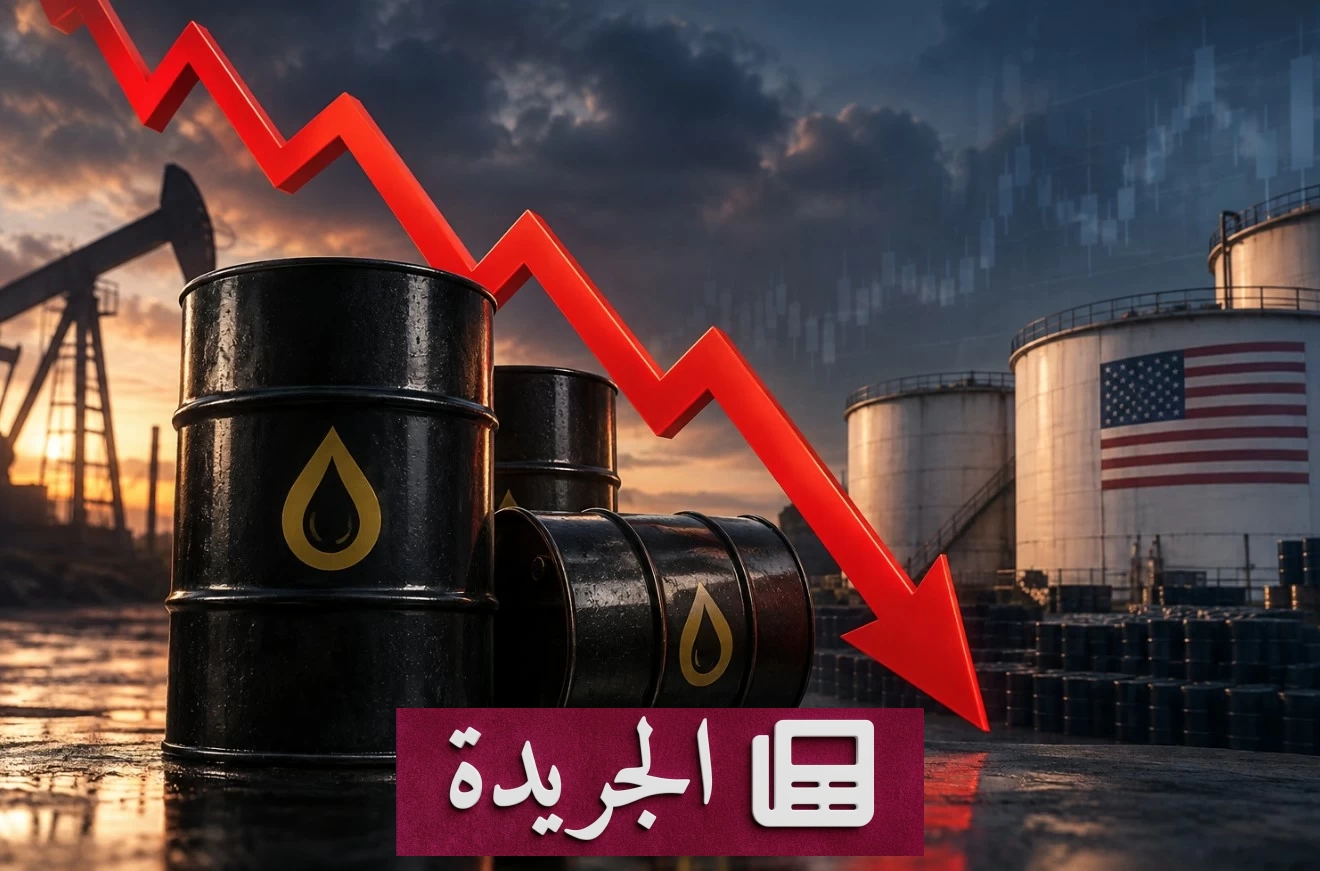 تراجع أسعار النفط بعد ارتفاع مفاجئ في المخزونات الأمريكية - آخر الأخبار - الجريدة